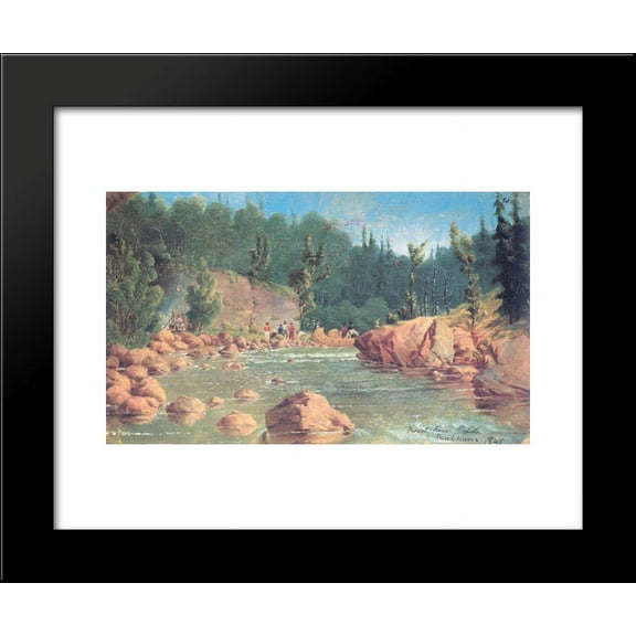 French River Rapids 20x24 Framed Art Print by Paul Kane