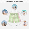 thumbnail image 6 of Pink and Green Stripes Boys Swim Trunks Quick Dry Boy Swim Shorts for 3-14 Years, 6 of 8