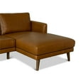 thumbnail image 5 of Pemberly Row Mid-Century Genuine Leather Right-Facing Sectional in Tan, 5 of 6