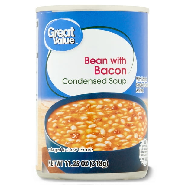 Great Value Bean With Bacon Condensed Soup, 11.25 oz