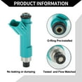 thumbnail image 6 of Fuel Injector No.23209-39075 Fuel Injection Nozzle for Toyota 4Runner 2003-2009 4.0L Green, 6 of 6