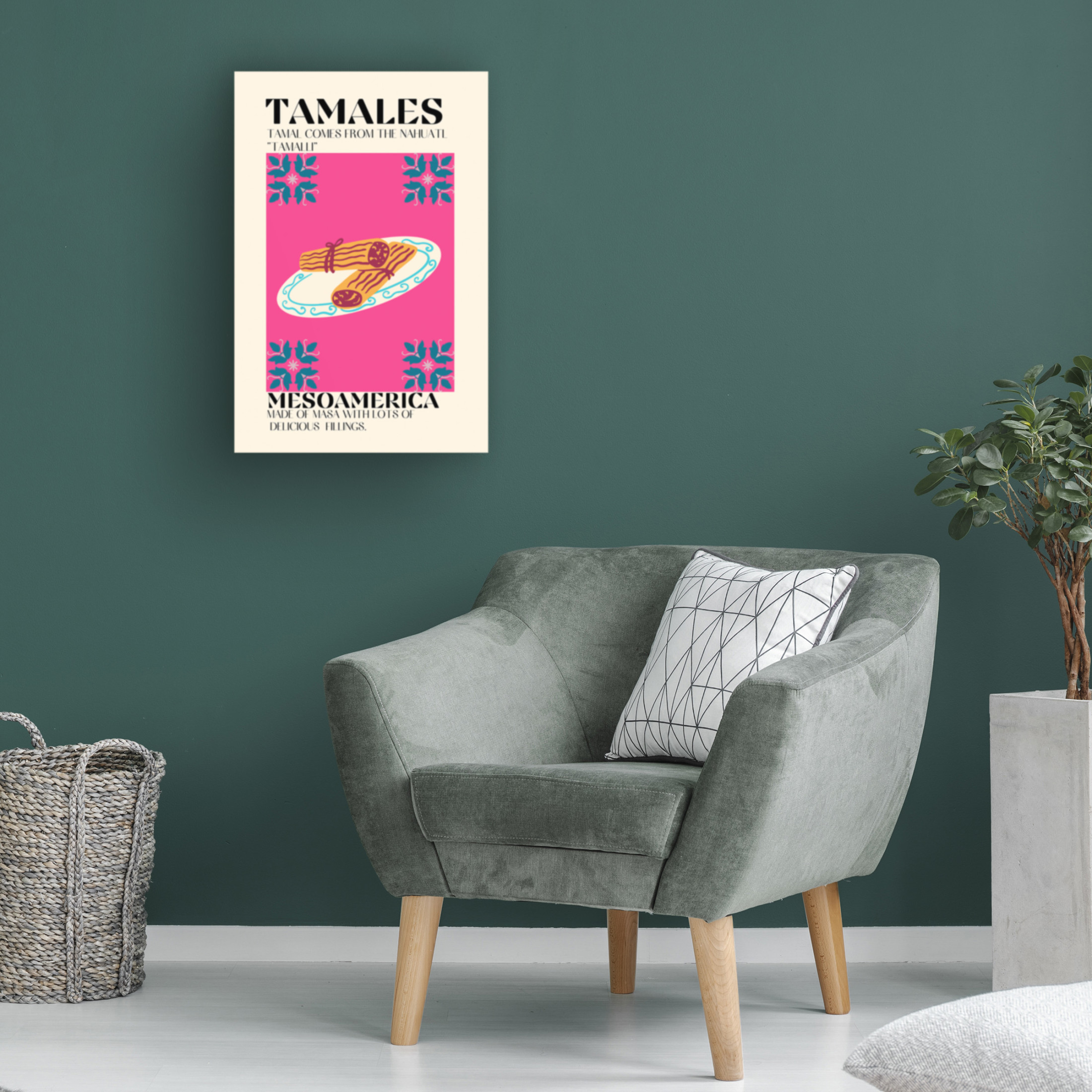 Canvas Wall Art - Gaec Studio 'Tamales' Wall Art for Living Room, Bedroom, or Office Décor by Trademark Fine Art - 22 x 32 Inches