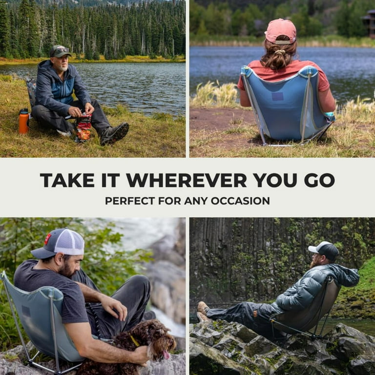 Grand Trunk Mayfly Low Profile Ground Chair ‚Äì Portable Reclining