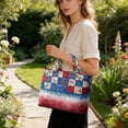 thumbnail image 6 of 4th of July Tote Bag Large Reusable Shopping Bag for Women Patriotic Independence Day Travel Beach Picnic Grocery Carryall Shoulder Handbag, 6 of 6