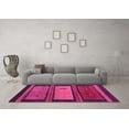 thumbnail image 3 of Ahgly Company Indoor Rectangle Abstract Pink Modern Area Rugs, 2' x 4', 3 of 4