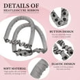 thumbnail image 4 of Heatless Curl Ribbon Curling Wand Sports Hair Band Sleeping Curling Rope Sponge Coil Hair Iron Fabric Wave Curling Iron for Beauty Hair Long Medium Hair DIY Hair Styling, 4 of 7