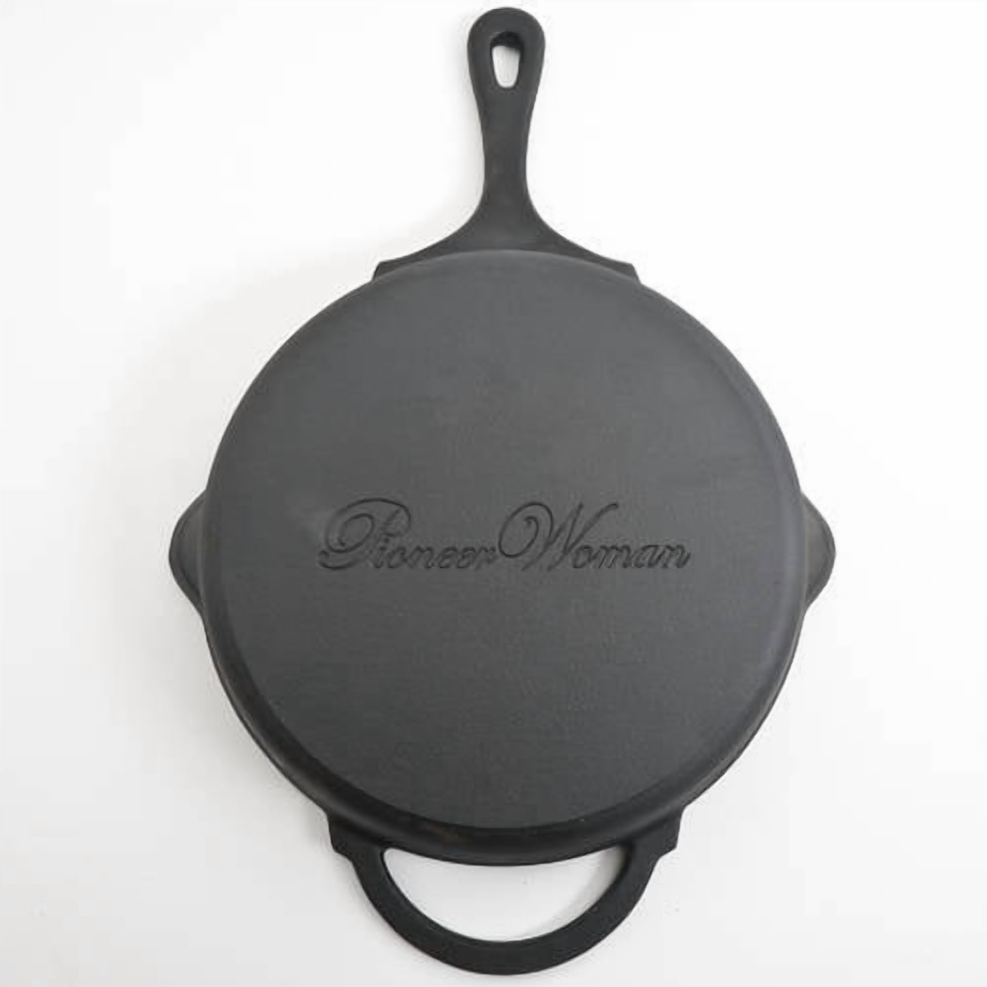 The Pioneer Woman Timeless Beauty 3 Piece Cast Iron Skillet Set Pre Seasoned Oven Safe, Black