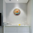 thumbnail image 5 of Yayeee Wall Clock Battery Operated 11.9" Silent Quartz Non-Ticking for Living Room Decor, Goldfish, 5 of 8