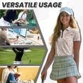 thumbnail image 6 of COEQINE Women Short Sleeve Golf Shirts Easter Egg Tulip Brush Pen Print Moisture Wicking Golf Polo Tops Quick Dry Fit Lightweight Tennis Activewear V Neck 1/4 Zip Sportswear, XS, 6 of 7