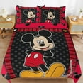 thumbnail image 6 of Mickey MouseCartoon Collection 3-Piece Comforter Set, Personalized Bedding Decor for Kids And Teens (86"x70"+ 20 X 30in), 6 of 7
