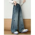 thumbnail image 5 of HIPYLO Jeans for Kids Girls Jeans Hombre Teen Girl Sweatpants Exercise Pants Clothes for 10 Year Old Girls Clothes Size 10 12 2t Girls, Blue 10-11 Years, 5 of 7