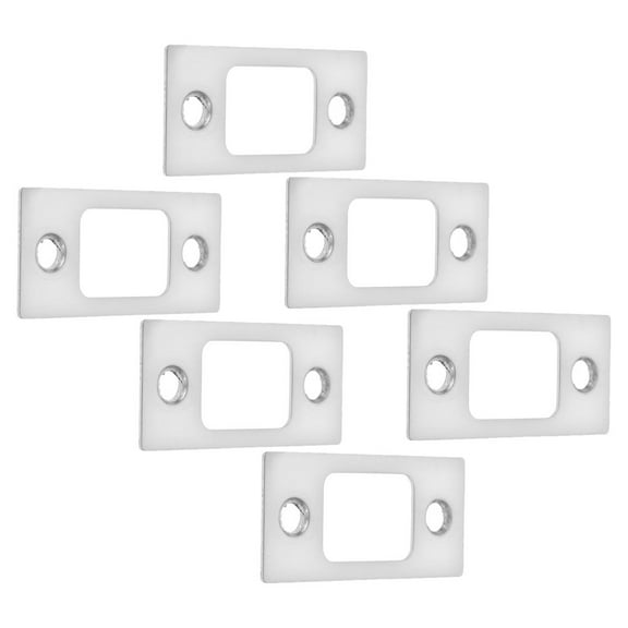 Homoyoyo 6Pcs Door Deadbolt Plates Door Lock Plate Satin Nickel for Enhanced Security