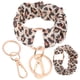thumbnail image 1 of 2 llaveros colgantes con estampado de leopardo para mujer, pulseras elásticas para el pelo, accesorios para el cabello, 1 of 5
