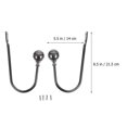 thumbnail image 4 of Curtain Tieback Iron Curtain Holdbacks for Curtains 2Pcs Wall Mounted Hooks, 4 of 5