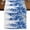 White Sky Blue Dark Blue, variant on Blue Eucalyptus Leaves 90 Inch Table Runner, Spring Botanical Summer Farmhouse Dresser Scarf Cotton & Linen Tablerunner for Dining/Kitchen Island/Holiday Party Décor 13" x 90"