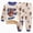 Blue, variant on NOLDARES Toddler Baby Boy Clothes Long Sleeve Sweatshirt Top Pants Set Infant Fall Winter Outfits(M255-Yellow)