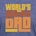 thumbnail image 3 of CafePress - Worlds Grooviest Dad Men's Deluxe T Shirt - Mens Tri-blend T-Shirt, 3 of 4