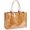 Brown, variant on PVC Tote Bag Women’s Kraft Paper Work Handbags Purses with Top Handle