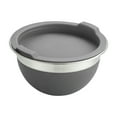 thumbnail image 2 of Tramontina 10-Piece Stainless Steel Mixing Bowl Set with Lid, High Wall with Gray Silicone Sides, Dishwasher Safe, 2 of 7
