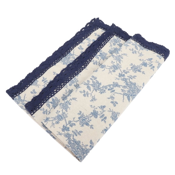 WORGEOUS Solid Color Tablecloth Vintage Decor Pastoral Cotton and Linen