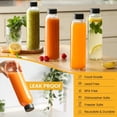 thumbnail image 3 of [Botellas de vidrio para jugo] Snuvid de 18 oz con tapas herméticas y popotes, paquete de 8, 3 of 9