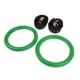 thumbnail image 1 of Anillos de gimnasia con correas Inicio Entrenamiento de fuerza antideslizante Pull Up and Dips Verde Sharpla Anillos de ejercicio, 1 of 8