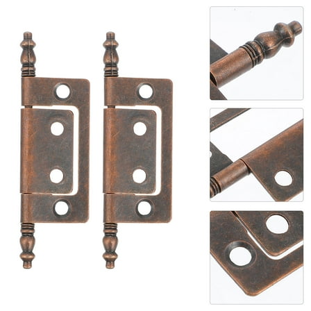 LABSERRON 5Pieces Cabinet Hinge for Furniture Door Hardware Brown and Light Brown Colors