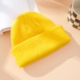 thumbnail image 3 of sweethay Sombreros para mujer Sombreros Accesorio de ropa Sombrero para adultos Cubierta para el cabello Cómodo Sombrero de punto flexible para Sombreros Amarillo brillante, 3 of 6