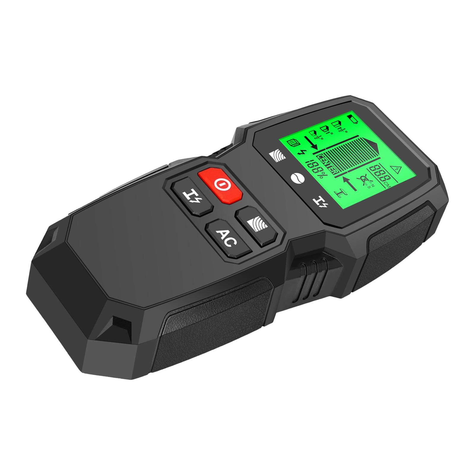 Fzaqwen Digital Wall Detector Handheld with LCD Display Accurate Wall Scanner for Center Black