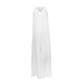 thumbnail image 4 of longantii Graduation Dress for Women Sleeveless V Neck Maxi Dress Flowy White Graduation Dress Casual Beach Vacation Sundresses Loose Boho Dresses White XXXL, 4 of 5