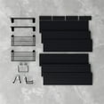 thumbnail image 5 of RST Brands Flow Wall 7 PC Plastic Linear Wall Shelf Storage Set in Black, 5 of 7