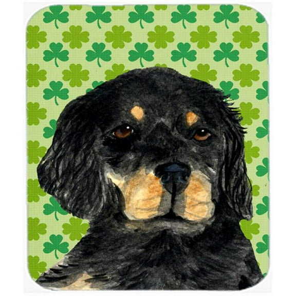 Carolines Treasures  Gordon Setter St. Patricks Day Shamrock Portrait Mouse Pad