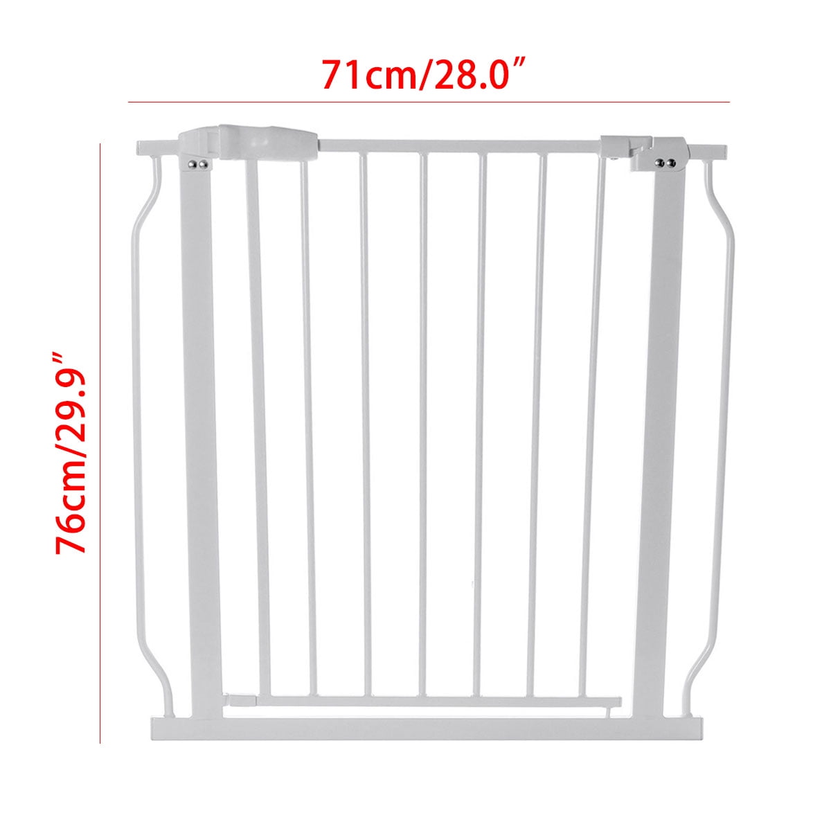 Walk Thru Baby Gate,Safety Gate Metal Expandable Baby Pet Safety Gate Auto-Close with Pressure Mount with 10 cm & 15 cm Extension,Fits Spaces Between 74 to 107 cm Wide 97 cm High Walk Thru Baby Gate,Safety Gate Metal Expandable Baby Pet Safety Gate Auto-Close with Pressure Mount with 10 cm & 15 cm Extension,Fits Spaces Between 74 to 107 cm Wide 97 cm High