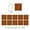 style A-10, variant on Namzi European style ceramic tile brown series thickened crystal film waterproof and anti fouling kitchen bathroom square self-adhesive wall sticker home decoration -20 pieces, style F