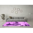 thumbnail image 3 of Ahgly Company Indoor Square Oriental Pink Modern Area Rugs, 4' Square, 3 of 4