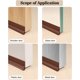 thumbnail image 4 of 2 rollos de cinta de sellado autoadhesiva impermeable, cinta de sellado autoadhesiva de PVC para pared, ducha, inodoro, cocina, baño (marrón), 4 of 5