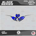 thumbnail image 4 of Kalair GFX Graphics Kit for Kayo K6EFI 250 Dirt Bike (2021+) Blaze Series, 4 of 5