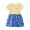 Z1 Yellow, variant on Toddler Girls Casual Dresses Short Sleeve Prints Dress Dance Party Dresses Flower Girl Dresses Sundress Dresses