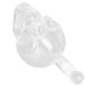 thumbnail image 5 of Botella de vino de cristal con forma de calavera, transparente, para whisky, para bar, karaoke, 350 ml, 5 of 14