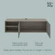 thumbnail image 3 of Mueble para TV The Shop, Panel Empotrable, 120 cm x 34 cm x 33 cm, MDF Resistente gris unitalla, 3 of 7