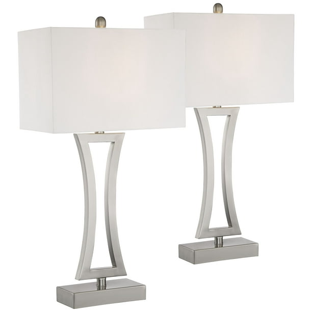 360 Lighting Modern Table Lamps Set Of, Modern Table Lamp Bedroom