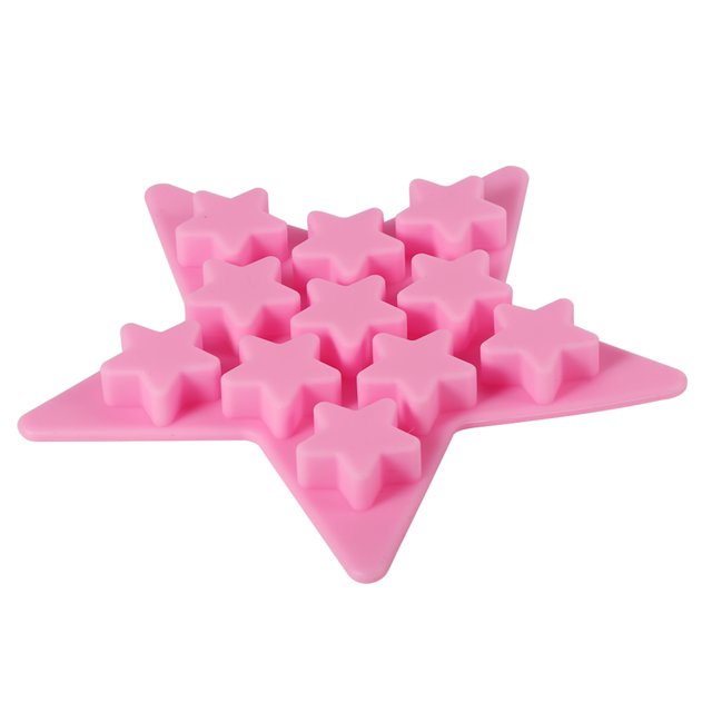 Ice Tray,Five Star Shaped Cool Silicone Ice Tray Silicone Ice Mold Future-Proof Design