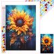 thumbnail image 1 of (ZQA1997) Cuadrado Resina Diamante Serie Girasol Diamante 40*60 CM Tamaño Lienzo 45*65 CM, 1 of 9