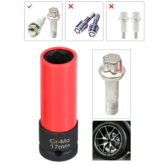 Anti-theft Tire Sleeve Steel Wheel Lock Nut Removal For S Series