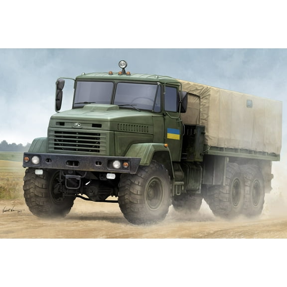 Hobby Boss Models 85512 1:35 Ukraine KrAZ-6322 Cargo Truck Plastic Model Kit