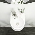 thumbnail image 2 of White Rectangular Ceramic | Wall Mounted Bathroom Sink with Faucet Hole | Acid - Resistant and Low Water Absorption, 2 of 5