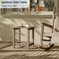 thumbnail image 4 of HDPE Adirondack Outdoor Side Table – Weather Resistant Patio End Table, UV-Proof Square Small Table for Garden, Balcony, Porch & Poolside, 4 of 7