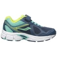thumbnail image 6 of Saucony Cohesion 10 A/C Running Shoe (Little Kid/Big Kid), Navy/Turquoise, 4 Wide US Big Kid, 6 of 8