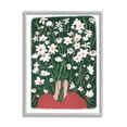 thumbnail image 4 of Stupell Industries Standing in Peaceful Flower Meadow Blooming Daisies Painting Painting Gray Framed Art Print Wall Art, Design by Birgit Maria Kiennast, 4 of 5