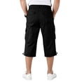 thumbnail image 4 of Cargo Shorts for Men Below Knee Stretch Waist Hiking Shorts Casual Quick Dry Workout Short with Multi-Pockets, L, 4 of 6
